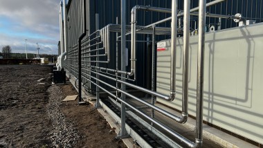 Mapress stainless steel installed as part of bespoke fuel storage solution