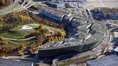 Sky view of the Circle in Zurich