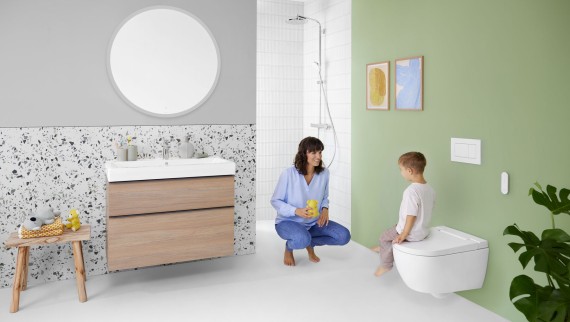 The bidet toilet Geberit AquaClean Alba fits into every bathroom