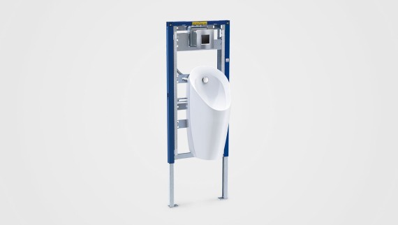 Geberit Duofix installation system for concealed urinal control