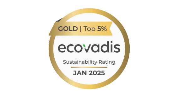 Gold medal from EcoVadis for Geberit's sustainability management (© Geberit)