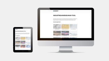 Geberit Industrial Application Tool – browser overview