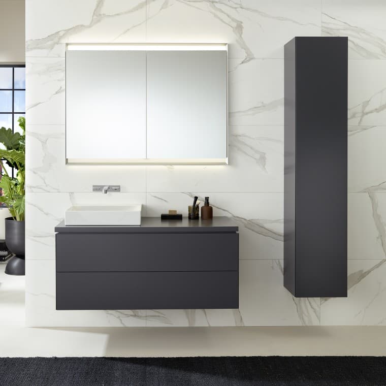 Washbasin cabinet and side cabinet Washbasin cabinet and side cabinet
