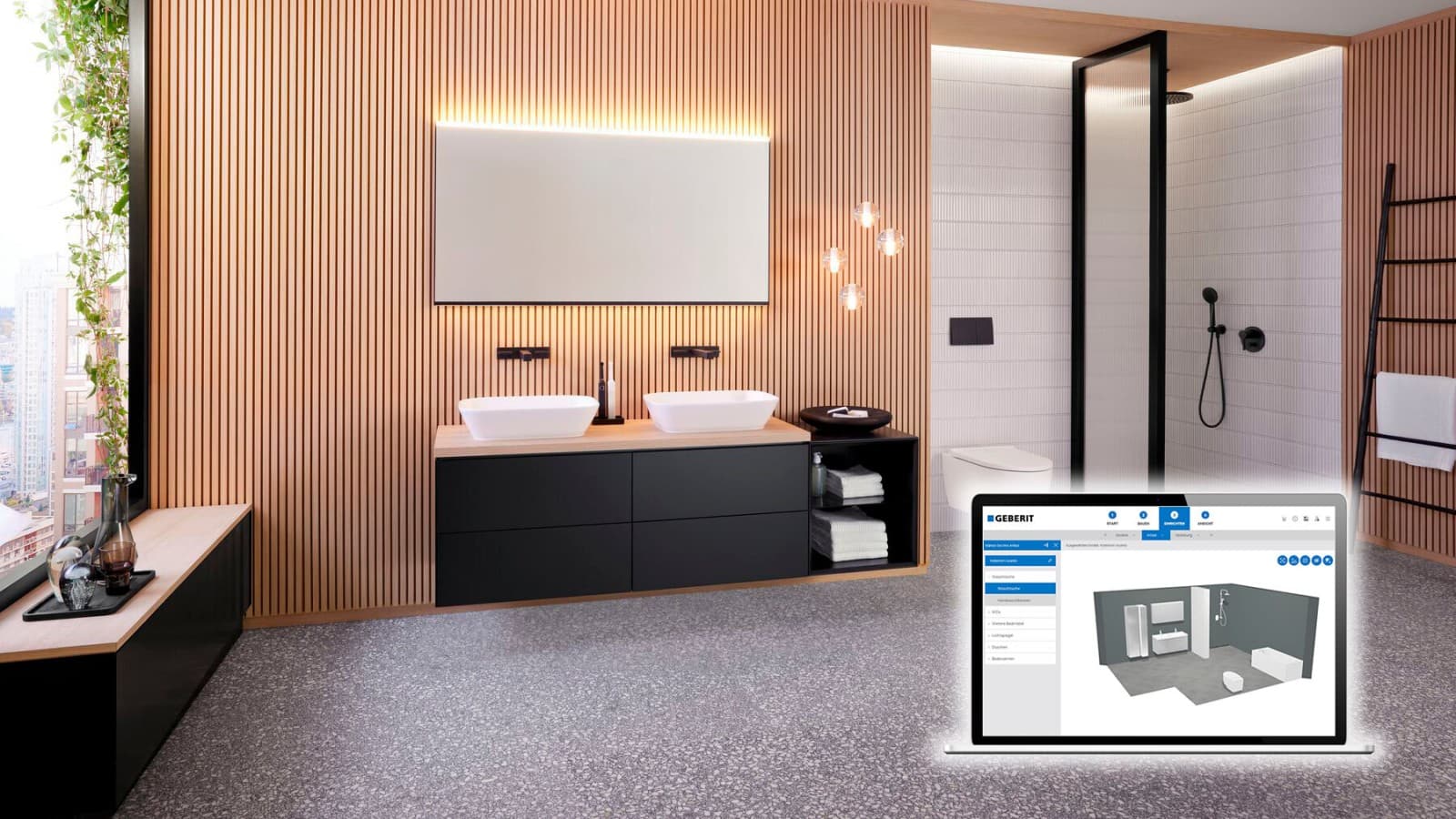 Planning a bathroom with the 3D bathroom planner Planning a bathroom with the 3D bathroom planner