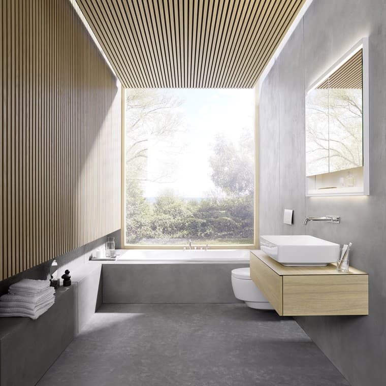 The 6x6 winning bathroom design by Danish architecture company Bjerg Arkitektur (© Geberit) The 6x6 winning bathroom design by Danish architecture company Bjerg Arkitektur (© Geberit)