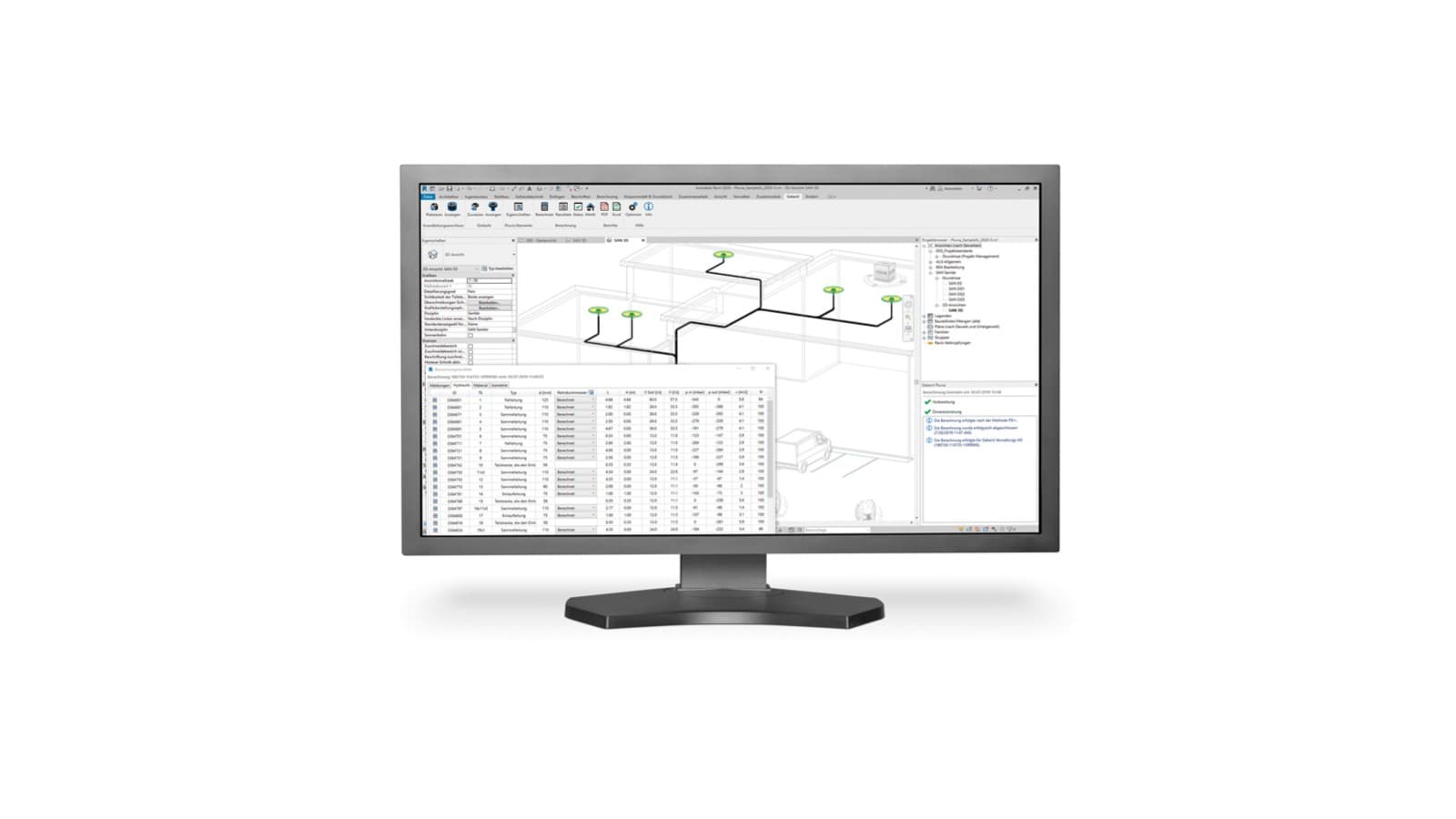 Screenshot of a Pluvia calculation enquiry Screenshot of a Pluvia calculation enquiry
